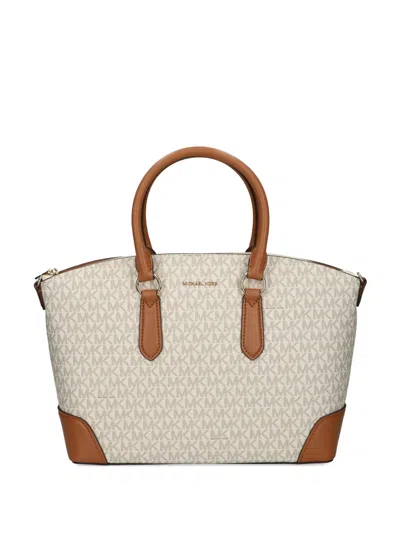 Michael Michael Kors Murphy Medium Logo-print Handle Tote Bag In Neutral