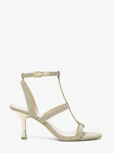 Michael Michael Kors Nara Mid Sandal In Silver