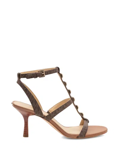 Michael Michael Kors Nara Mid Sandals In Brown