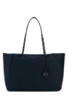 Michael Michael Kors Michael By Michael Kors Navy Blue Nylon Large Georgia Shopping Bag