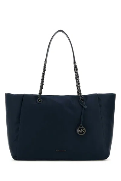 MICHAEL MICHAEL KORS MICHAEL MICHAEL KORS NAVY BLUE NYLON LARGE GEORGIA SHOPPING BAG
