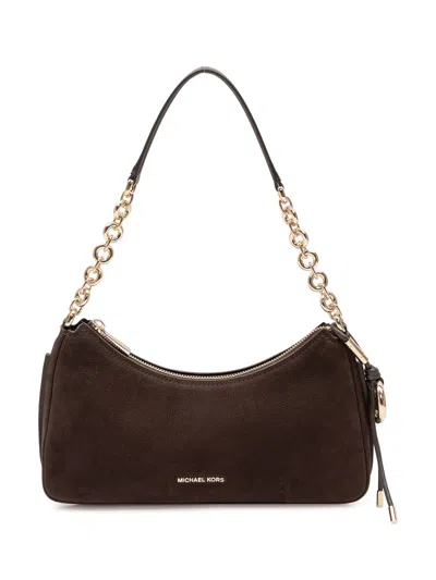 Michael Michael Kors Nolita Chain Pouch Clutch In Brown