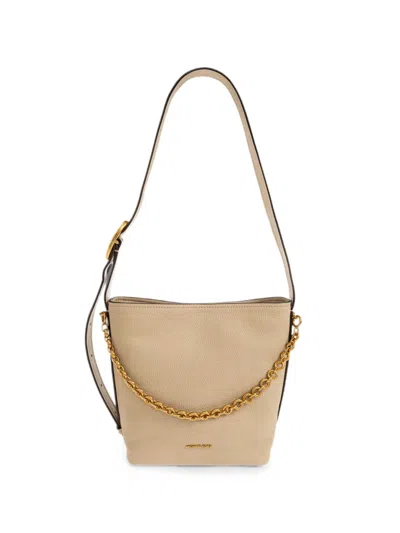 Michael Michael Kors Nolita Chain-link Leather Tote Bag In Neutral