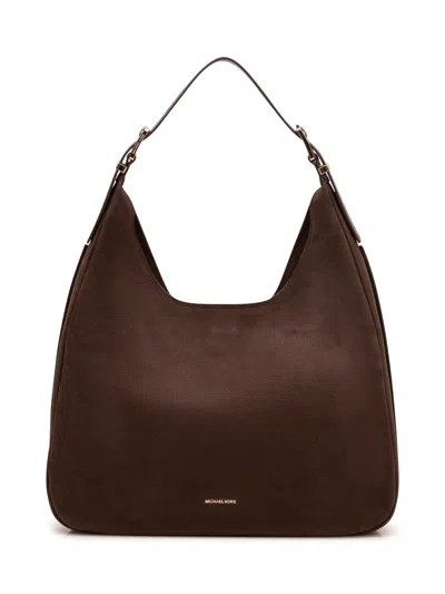 Michael Michael Kors Nolita Large Hobo Shoulder Bag In Chocolate