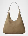 Michael Michael Kors Nolita Large Leather Hobo Bag In Nude