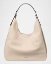 Michael Michael Kors Nolita Large Leather Hobo Bag In Light Sand