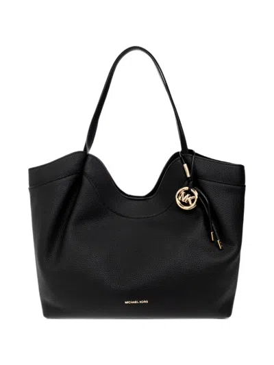 Michael Michael Kors Nolita Large Pebbled Leather Tote Bag In Black