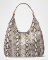 Michael Michael Kors Nolita Large Snake-print Leather Hobo Bag