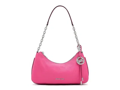 Michael Michael Kors Nolita Medium Chain Pouchette Shoulder Handbags Raspberry: One Size In Pink