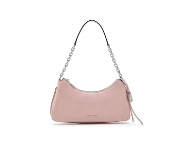 Michael Michael Kors Nolita Medium Chain Pouchette Shoulder Handbags Smokey Rose: One Size In Brown
