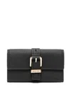 Michael Michael Kors Nolita Medium Flap Trifold Wallet In Black