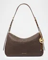 Michael Michael Kors Nolita Medium Logo Shoulder Bag In Brown