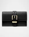 Michael Michael Kors Nolita Medium Trifold Leather Wallet In Black