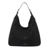 Michael Michael Kors Nolita Large Nubuck Leather Hobo Bag In Black