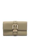 Michael Michael Kors Nolita Medium Flap Trifold Wallet In Green