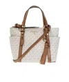 Michael Michael Kors Nomad Small Logo Tote Bag In White