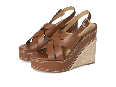 Michael Michael Kors Nora Wedge High In Brown