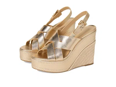 Michael Michael Kors Nora Wedge High In Gold