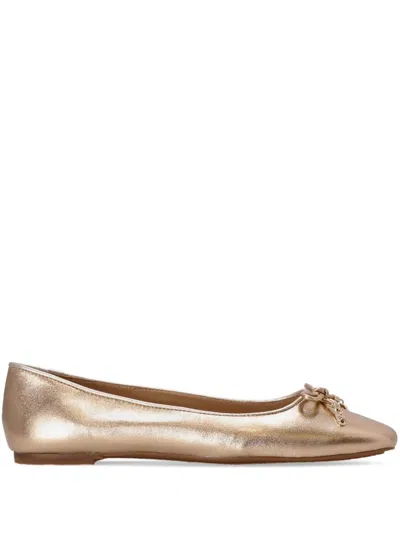 Michael Michael Kors Nori Metallic Ballerina Shoes In Pink