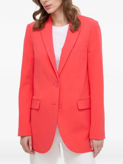 Michael Michael Kors Notched-lapel Single-breasted Blazer In Red