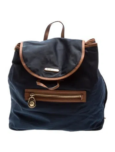 Pre-owned Michael Michael Kors Nylon Backpack In Blue