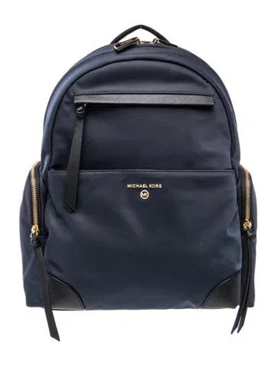 Pre-owned Michael Michael Kors Nylon Backpack W/ Tags In Blue