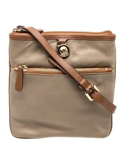 Pre-owned Michael Michael Kors Nylon Crossbody Bag In Brown