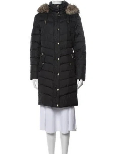 Pre-owned Michael Michael Kors Nylon Down Coat In Black