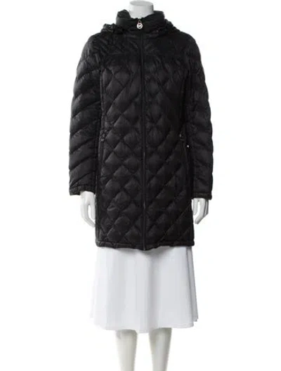 Pre-owned Michael Michael Kors Nylon Down Coat In Gray
