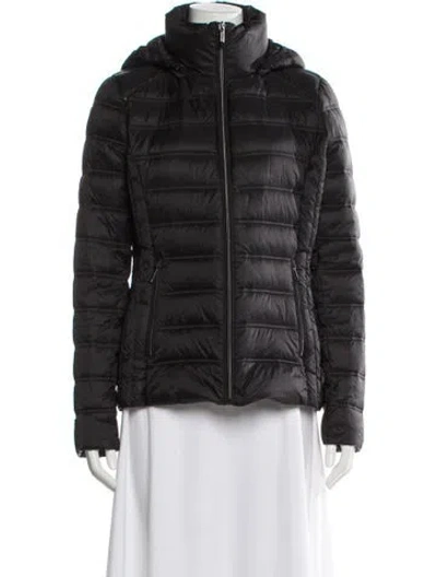 Pre-owned Michael Michael Kors Nylon Down Jacket In Black