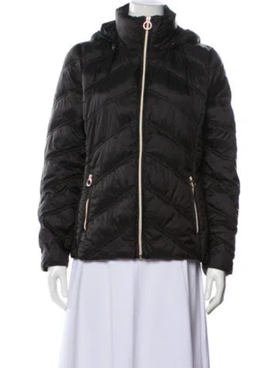 Pre-owned Michael Michael Kors Nylon Down Jacket In Black