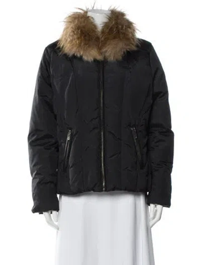 Pre-owned Michael Michael Kors Nylon Down Jacket In Black