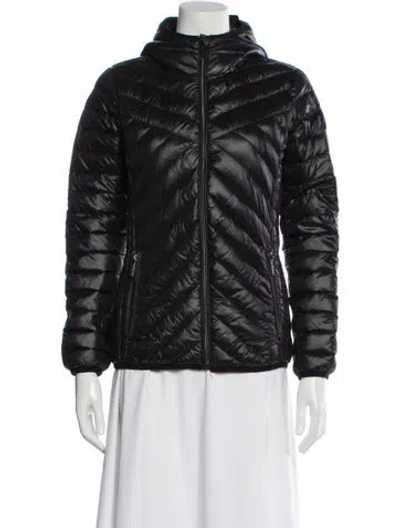 Pre-owned Michael Michael Kors Nylon Down Jacket In Black