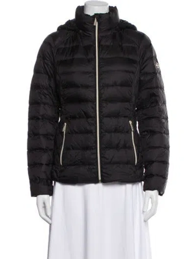 Pre-owned Michael Michael Kors Nylon Down Jacket In Black