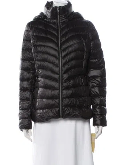 Pre-owned Michael Michael Kors Nylon Down Jacket In Black