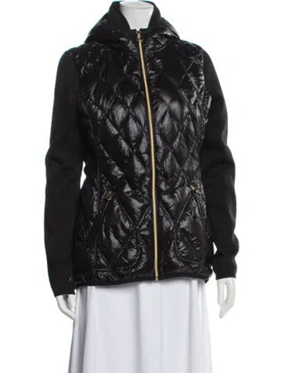 Pre-owned Michael Michael Kors Nylon Down Jacket In Black