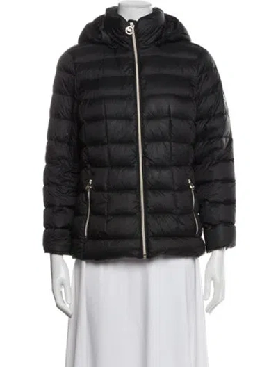 Pre-owned Michael Michael Kors Nylon Down Jacket In Black