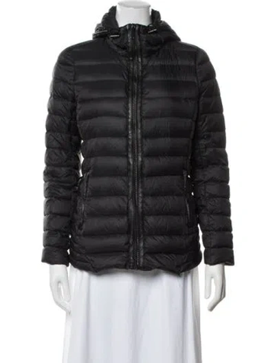 Pre-owned Michael Michael Kors Nylon Down Jacket In Black
