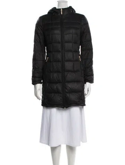 Pre-owned Michael Michael Kors Nylon Down Jacket In Black