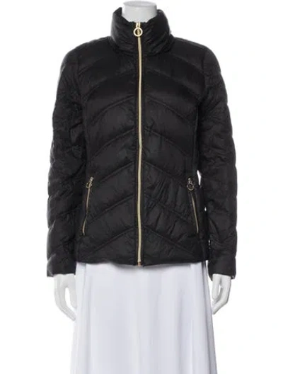 Pre-owned Michael Michael Kors Nylon Down Jacket In Blue