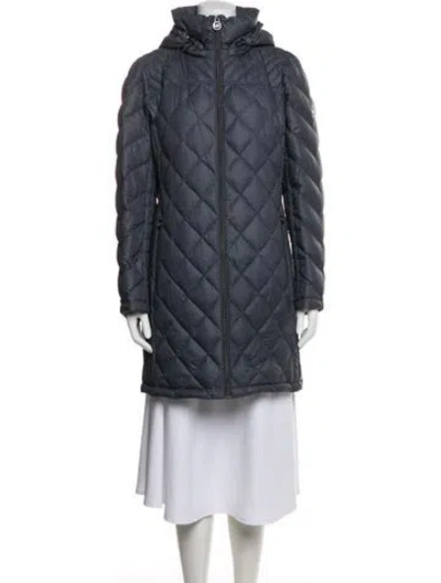Pre-owned Michael Michael Kors Nylon Down Jacket In Blue