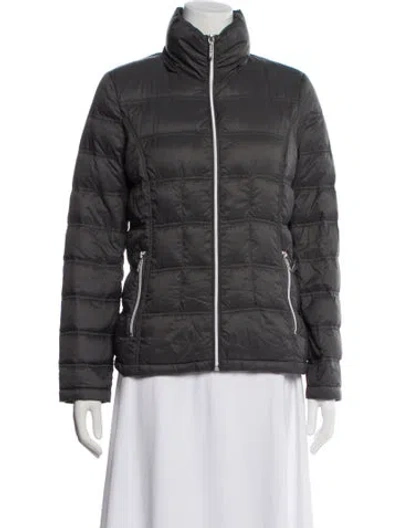 Pre-owned Michael Michael Kors Nylon Down Jacket In Gray