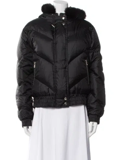 Pre-owned Michael Michael Kors Nylon Down Jacket In Gray