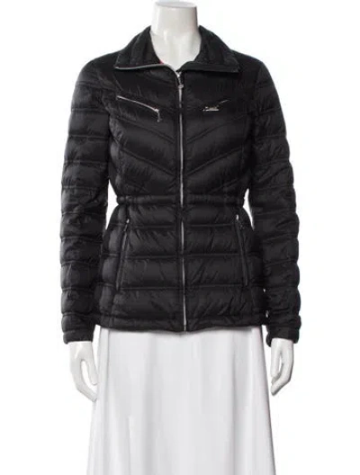 Pre-owned Michael Michael Kors Nylon Down Jacket In Gray