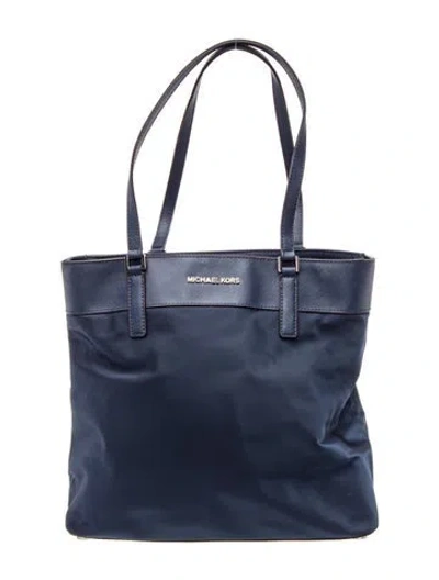 Pre-owned Michael Michael Kors Nylon Tote In Blue