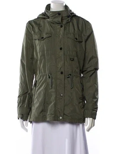 Pre-owned Michael Michael Kors Nylon Utility Jacket In Green