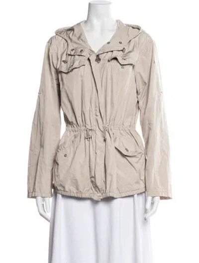Pre-owned Michael Michael Kors Nylon Utility Jacket In Neutrals