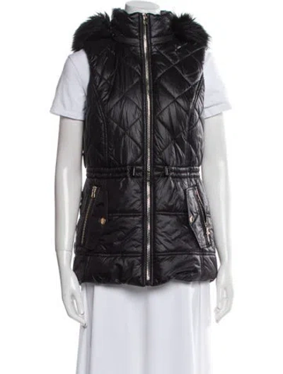 Pre-owned Michael Michael Kors Nylon Vest In Black