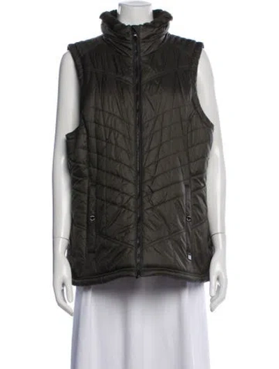 Pre-owned Michael Michael Kors Nylon Vest In Green