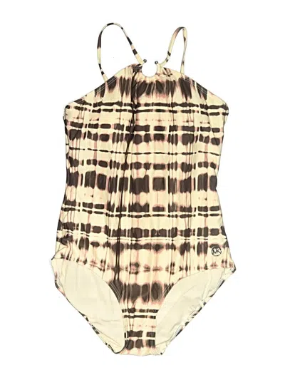 Pre-owned Michael Michael Kors One Piece Swimsuit In Brown